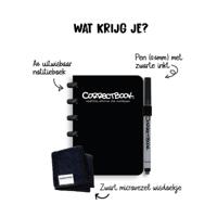 Correctbook Original Ink Black A6-Gelinieerd - Uitwisbaar / Herschrijfbaar Notitieboek Correctbook Original Ink Black A6-Gelinieerd - Uitwisbaar / Herschrijfbaar Notitieboek