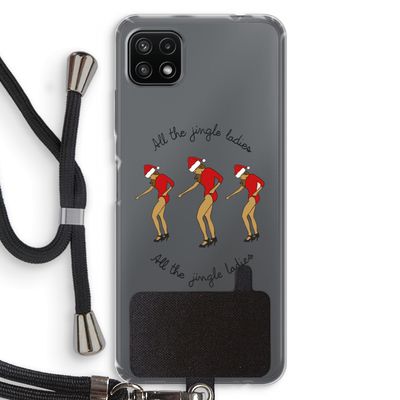 Jingle Ladies: Samsung Galaxy A22 5G Transparant Hoesje met koord