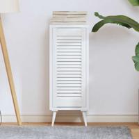 VidaXL Kastdeur louvre design 69x29,5 cm wit