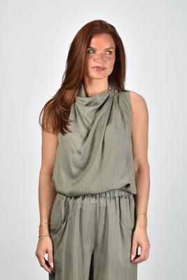 Margaux Lonnberg top Bale kaki stripes