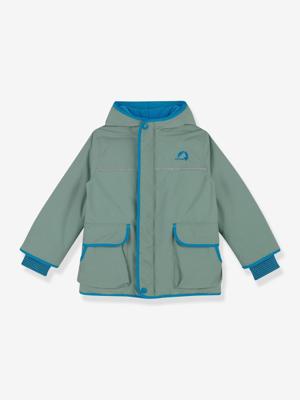 Winterparka voor kinderen met sneeuwvanger TALVI SPORT FINKID blauwgroen