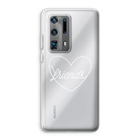 Friends heart pastel: Huawei P40 Pro Plus Transparant Hoesje