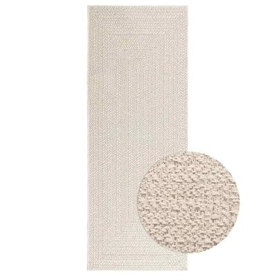 VidaXL Vloerkleed zizur room binnen en buiten 80x200 cm jute look