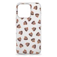 TPU bumper voor iPhone 16 Pro Max Poep Emojis