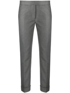 Thom Browne pantalon Super 120s en laine à coupe courte - Gris