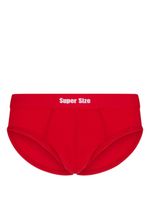 DSQUARED2 slip à taille logo - Rouge