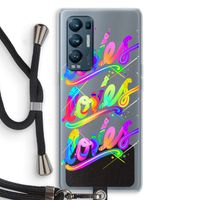 Loves: Oppo Find X3 Neo Transparant Hoesje met koord
