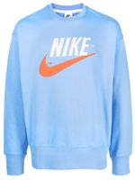 Nike sweat à logo Swoosh imprimé - Bleu