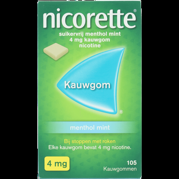 Nicorette Nicotine Kauwgom Suikervrij 4 bij Jumbo