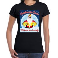 Fout Spanje kerst shirt Christmas in Spain zwart voor dames - thumbnail