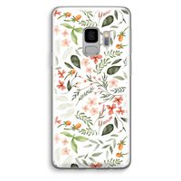 Sweet little flowers: Samsung Galaxy S9 Transparant Hoesje