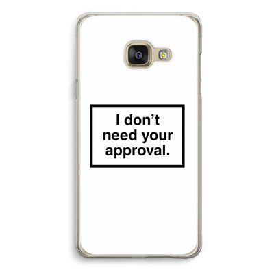 Don't need approval: Samsung A3 (2017) Transparant Hoesje