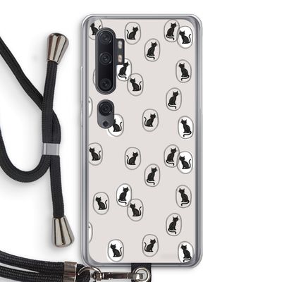 Miauw: Xiaomi Mi Note 10 Transparant Hoesje met koord