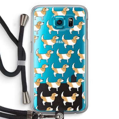 Doggy: Samsung Galaxy S6 Transparant Hoesje met koord