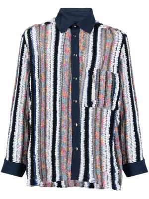 VITELLI chemise à rayures - Bleu
