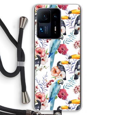 Bloemen tukan: Xiaomi Mi Mix 4 Transparant Hoesje met koord