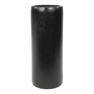 Leslie Living Kaarsenhouders / waxinelichtjes houders - bamboe - grijs - H20 cm