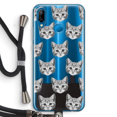 Kitten: Huawei P20 Lite Transparant Hoesje met koord