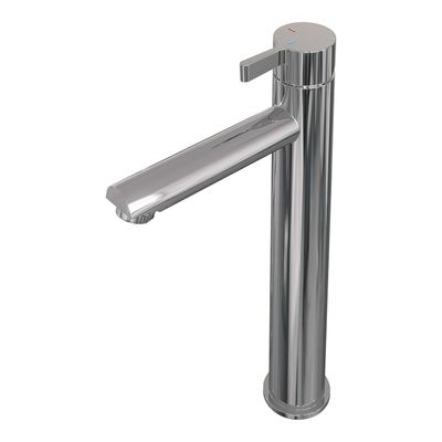 Wastafelmengkraan Brauer Chrome Edition Coldstart Opbouw Hoog Halfronde Hendel Chroom
