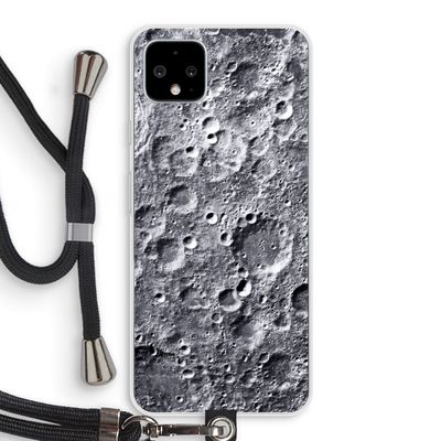 Maanlandschap: Pixel 4 XL Transparant Hoesje met koord