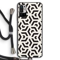 Crazy pattern: Xiaomi Redmi Note 10 5G Transparant Hoesje met koord