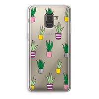 Sanseveria: Samsung Galaxy A8 (2018) Transparant Hoesje Sanseveria: Samsung Galaxy A8 (2018) Transparant Hoesje