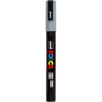 Uni-Posca Posca marker, afm pc-3m, lijndikte 0,9-1,3 mm, fijn, grijs, 1 stuk