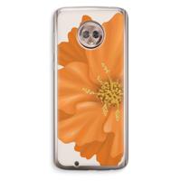 Orange Ellila flower: Motorola Moto G6 Transparant Hoesje - thumbnail