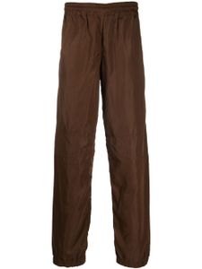 RANRA pantalon de jogging à taille élastiquée - Marron