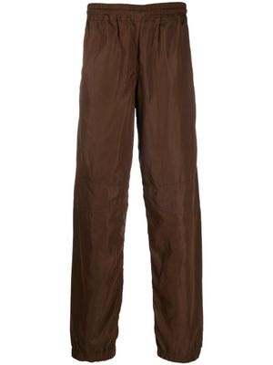 RANRA pantalon de jogging à taille élastiquée - Marron