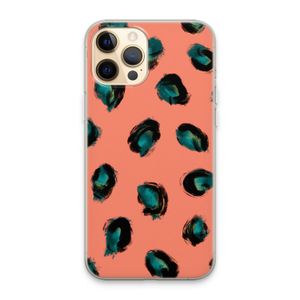 Pink Cheetah: iPhone 13 Pro Max Transparant Hoesje