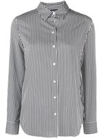 DKNY striped long-sleeve shirt - Blanc - thumbnail