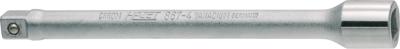 HAZET Verlengstuk 867-4 · 1/4 inch (6,3 mm) vierkant hol · 1/4 inch (6,3 mm) vierkant massief · Lengte: 101,5 mm