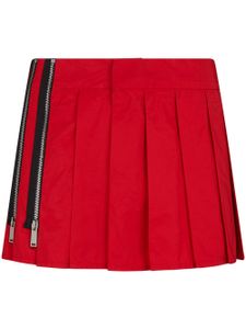 DSQUARED2 jupe zippée à plis marqués - Rouge