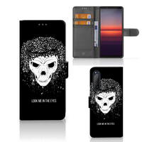 Telefoonhoesje met Naam Sony Xperia 5II Skull Hair - thumbnail