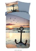 Good Morning Dekbedovertrek "strand/ zee" - Multi - (140x200/220 cm) - Katoen