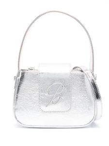 Blumarine sac à motif B en cristaux - Argent