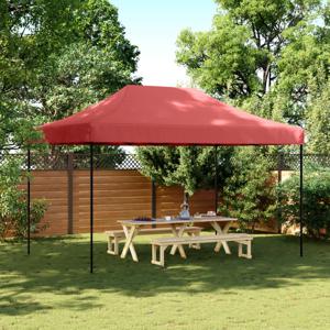 Partytent inklapbaar pop-up 440x292x315 cm bordeauxrood