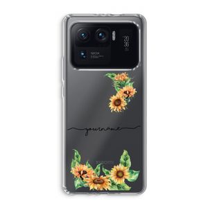 Zonnebloemen: Xiaomi Mi 11 Ultra Transparant Hoesje