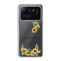 Zonnebloemen: Xiaomi Mi 11 Ultra Transparant Hoesje