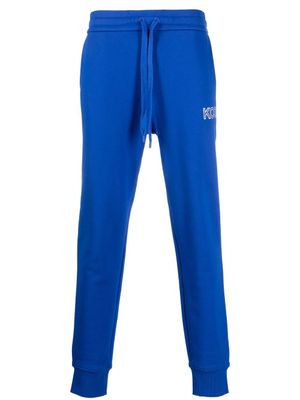 Michael Kors pantalon de jogging fuselé à logo brodé - Bleu