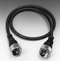 Albrecht 7580 coax-kabel 0,5 m PL 259 Zwart