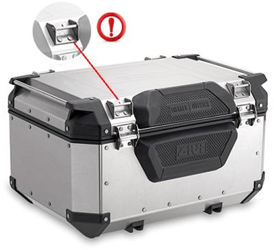 GIVI E158 rugsteun voor Outback OBK58, topkoffer op de moto, Zwart