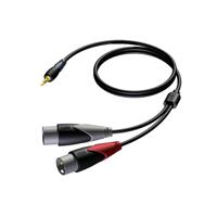 Procab CLA712 Classic 1x mini-jack - 2x XLR male kabel 1.5m - thumbnail