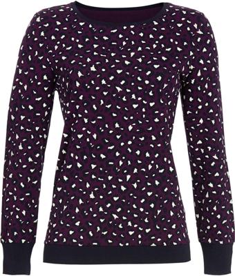 Paars panterprint pyjamashirt Ringella