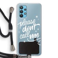 Don't call: Samsung Galaxy A32 4G Transparant Hoesje met koord