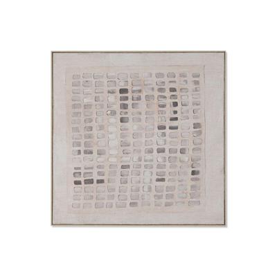 Schilderij Home ESPRIT Wit Beige Modern Scandinavisch 100 x 4 x 100 cm
