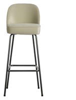 BePureHome Barstoel 'Vogue' Velvet, kleur Pistache (zithoogte 79cm)