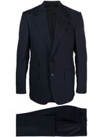 TOM FORD costume en laine à simple boutonnage - Bleu