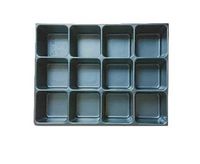 L-BOXX Verdeler voor kleine delen | B349xD265xH63 m polystyreen | met 12 bakken | zwart | 1 stuk - 1000010134 1000010134